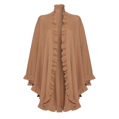 Lambswool Frilly Cape